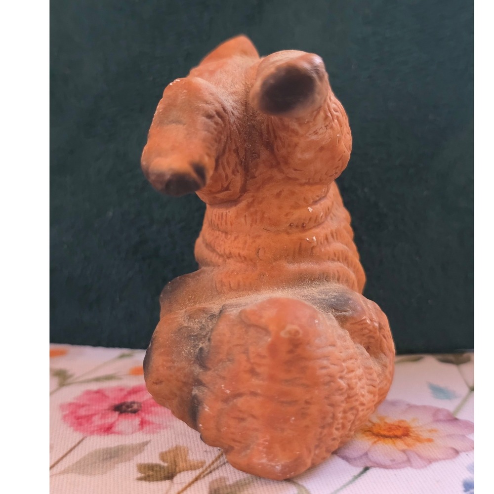 J.S.N.Y. Bear Figurine Small Brown Fair Vintage Cub Shar Pei Dog Taiwan - Picture 3 of 9